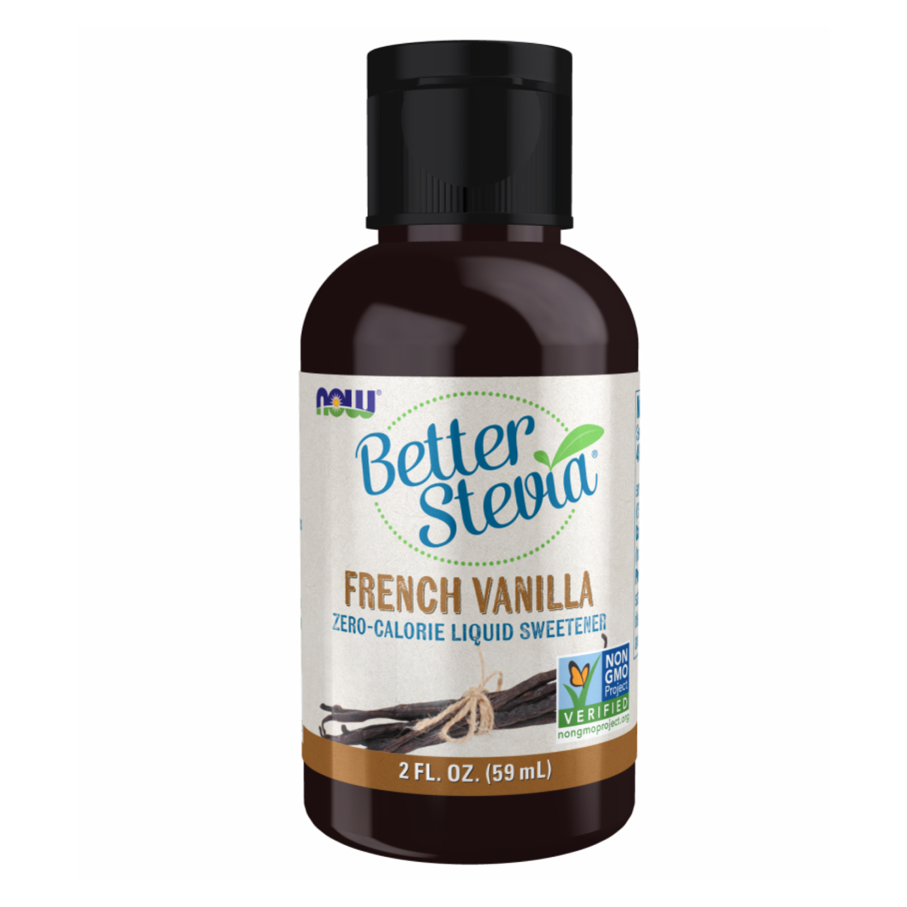 Better Stevia Liquid, Ваніль, 59 мл, Now Foods