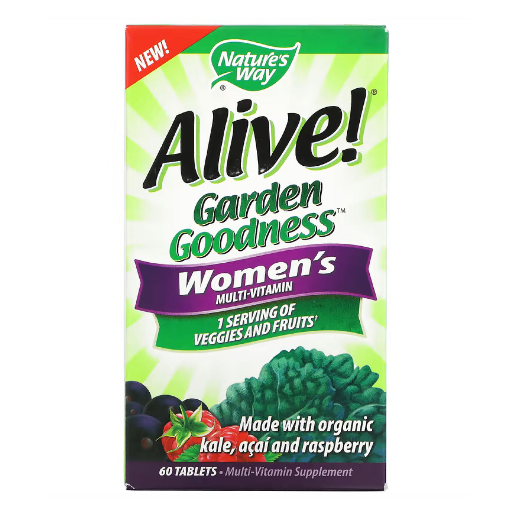 Alive Organic Garden Goodness Women - 60 tabs — фото 1