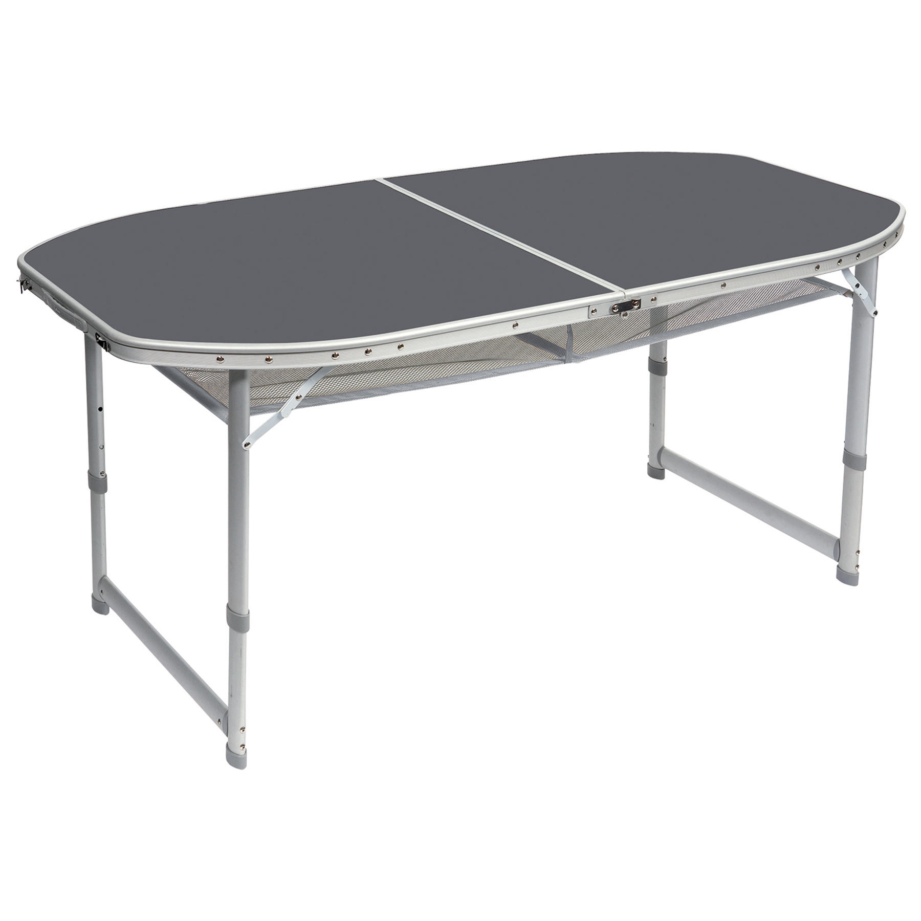 Стіл Bo-Camp Case Model Oval 150x80 cm Grey (1404399)