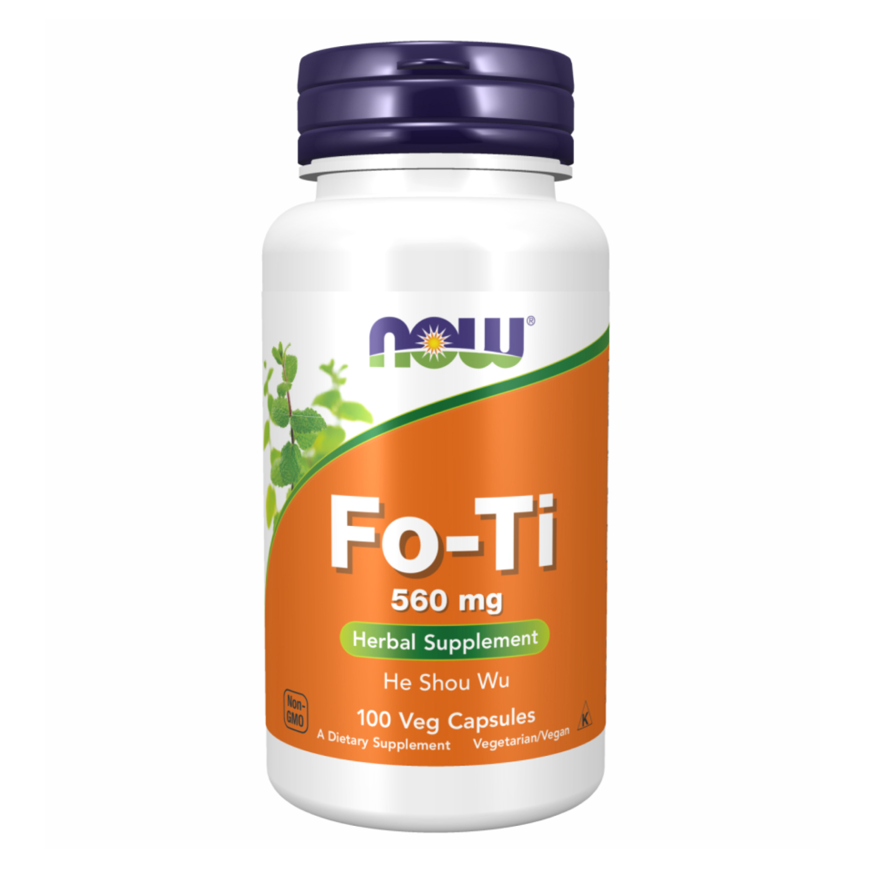 FO-TI, 560 мг, 100 вег. капсул, Now Foods