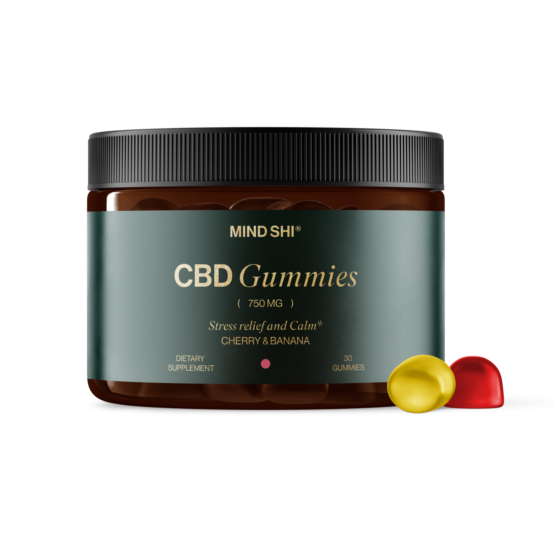 CBD Gummies Full Spectrum 750 мг Cherry & Banana, 30 жув. цукерок (До 08.26)