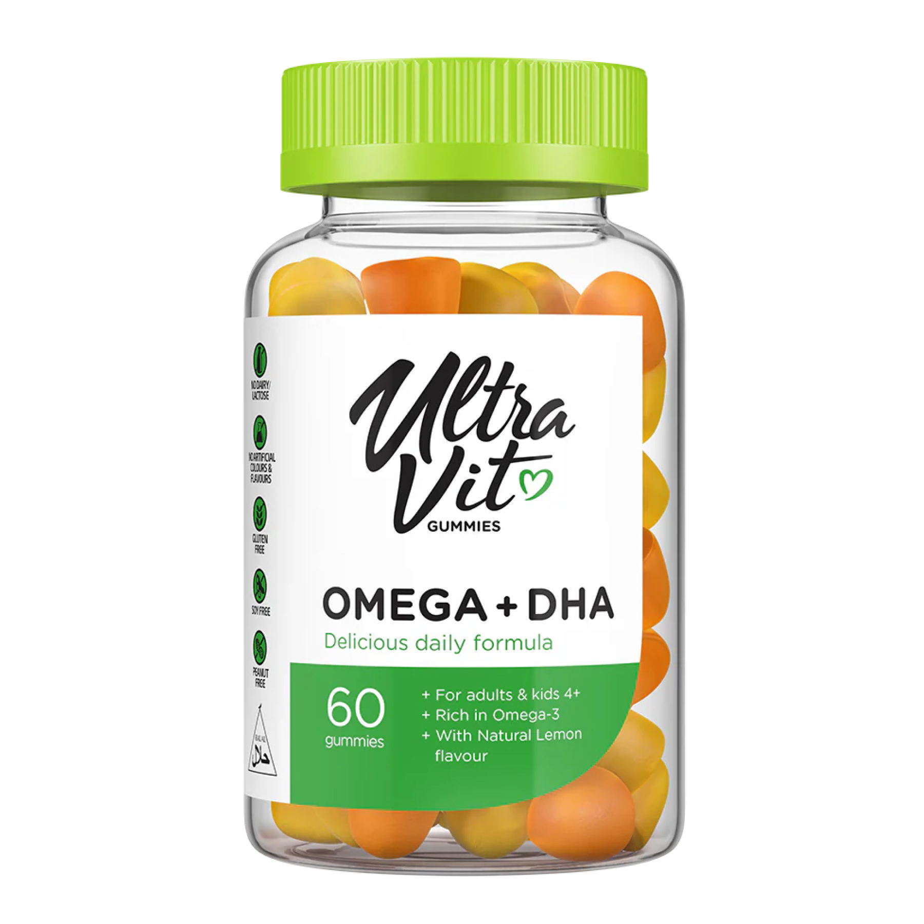 Омега 3 + DHA, 60 жувальних таблеток