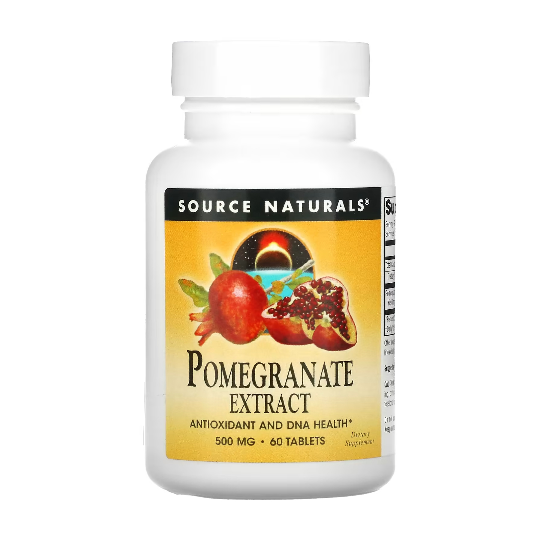 Екстракт граната, 500 мг, 60 таблеток, Source Naturals