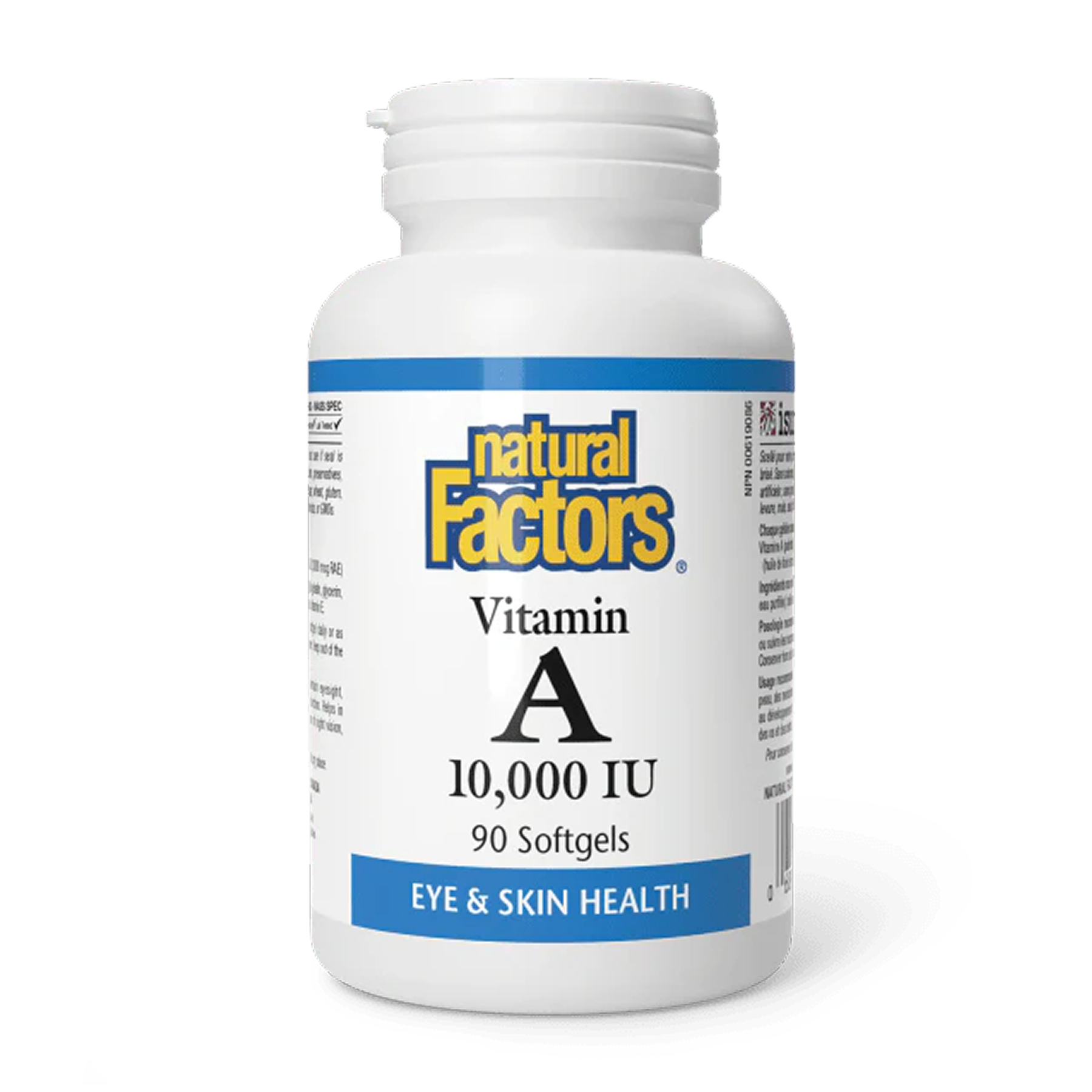 Вітамін A, 10 000 МО, 90 м'яких капсул, Natural Factors