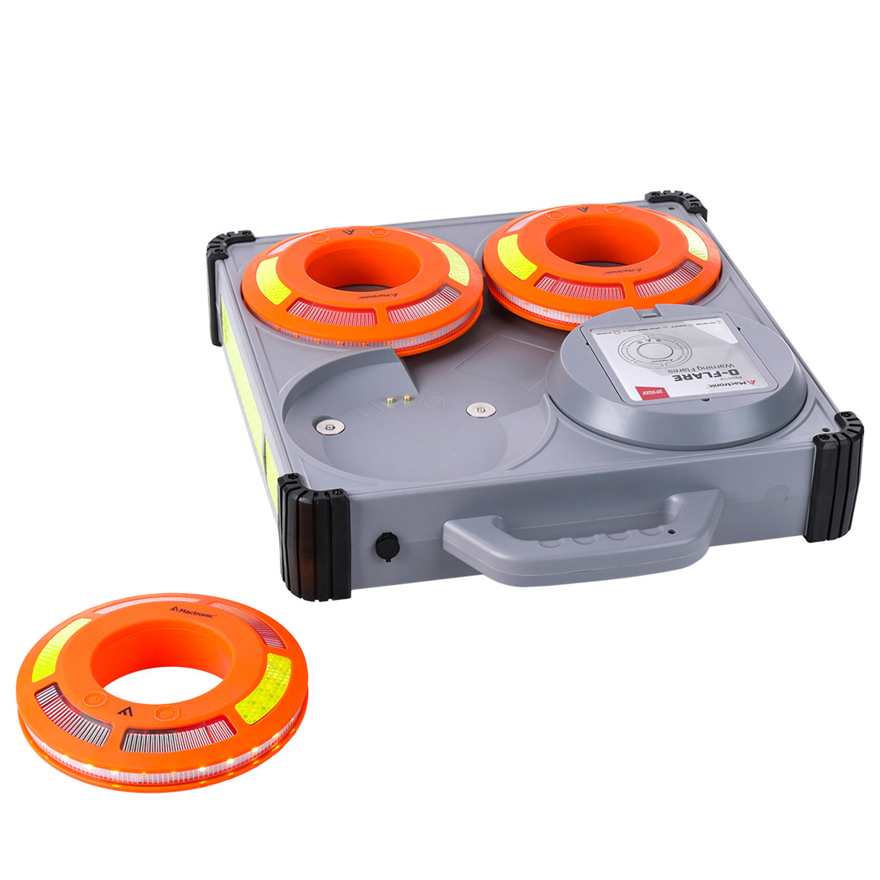 Комплект ліхтарів професійних Mactronic O-Flare (40 Lm) Amber Magnetic Recharg 12/220V (PSD0113) — фото 1