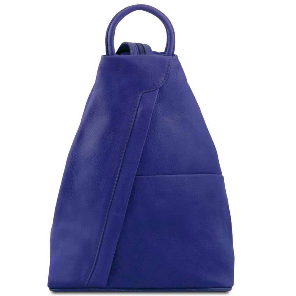 Шкіряний рюкзак Tuscany Leather Shanghai TL140963 (синій)