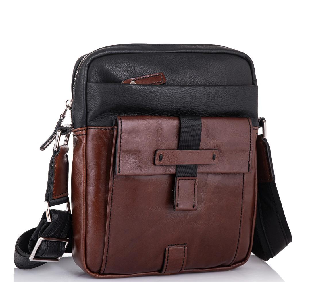 Чоловіча шкіряна сумка через плече Tiding Bag t0037 — фото 1