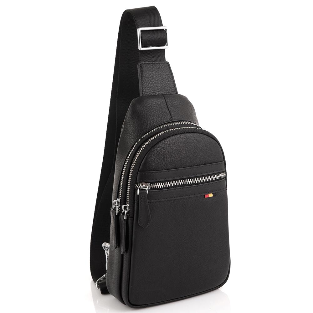 Чоловіча сумка-слінг через плече натуральна шкіра Tiding Bag SM8-830A