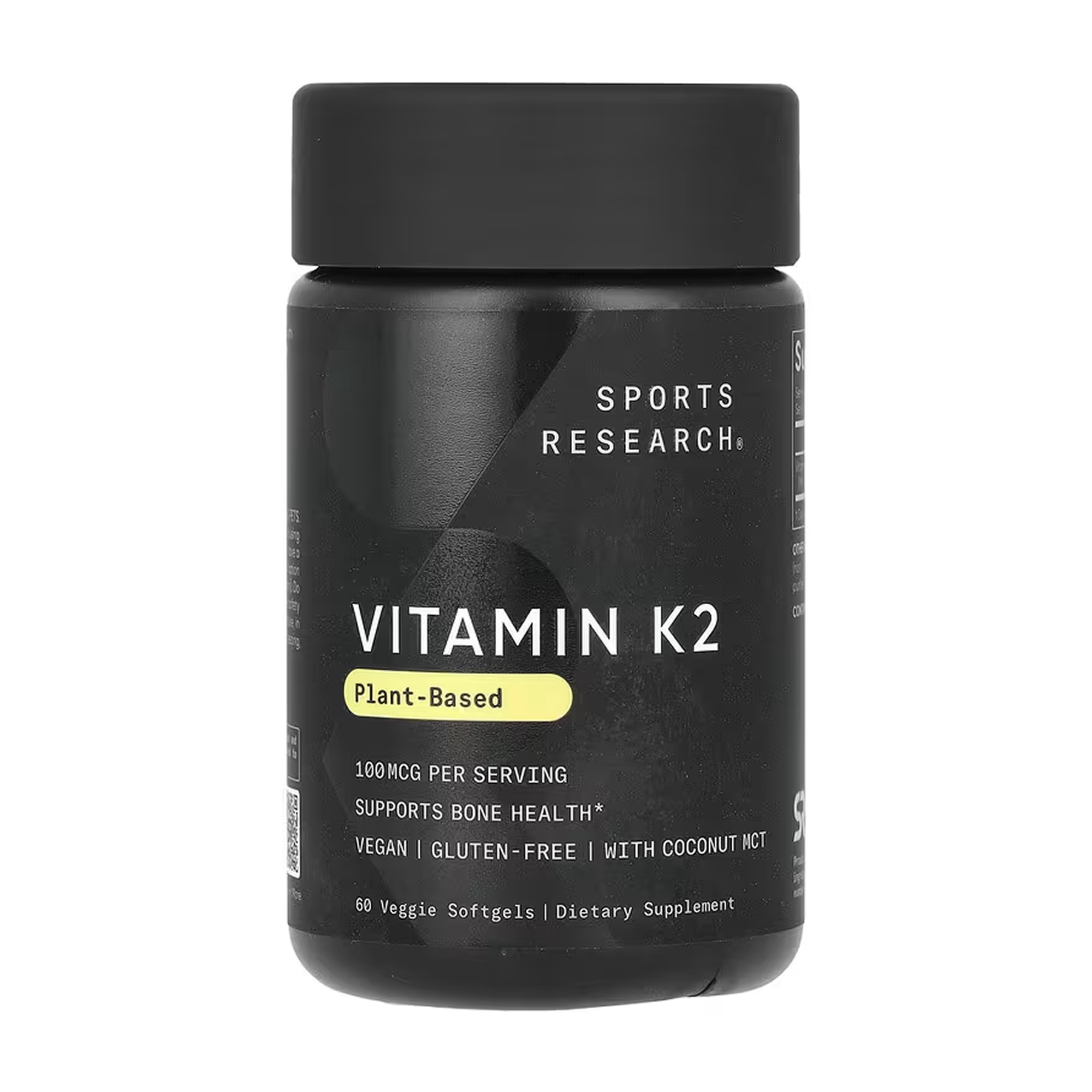 Вітамін K2, 100 мкг, 60 вег. м'яких капсул, Sport Research