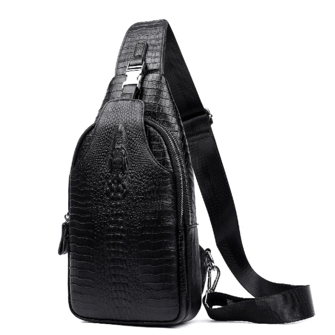 Сумка на одну шлейку з тисненням рептилії Tiding Bag CR-A25F-5015A — фото 1