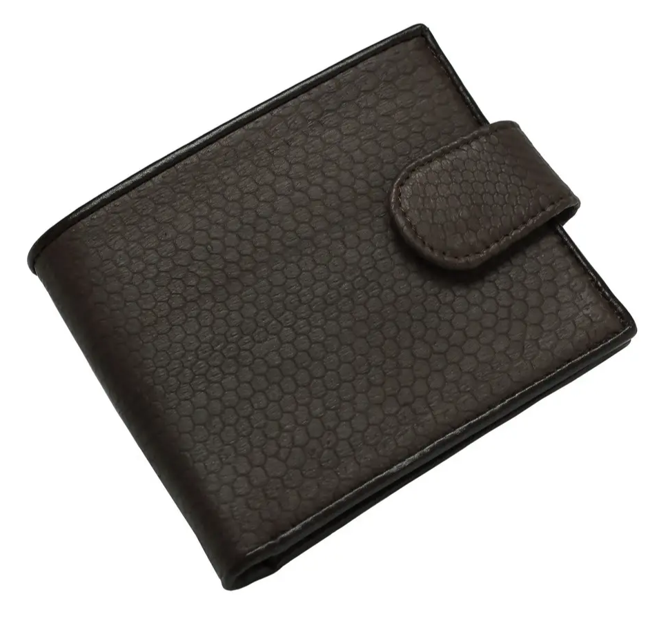 Гаманець зі шкіри морської змії Exotic Leather Коричневий (snw31)