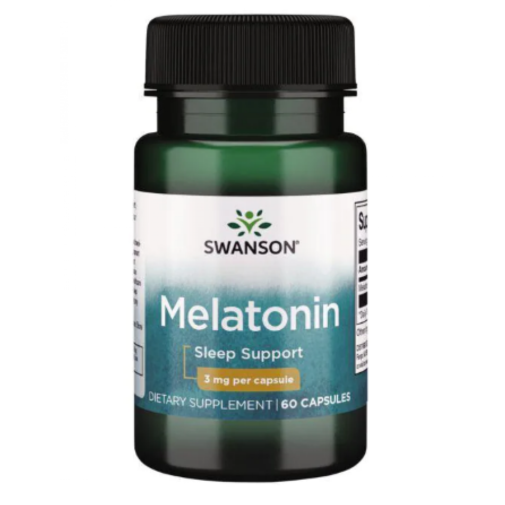 Melatonin 3 mg - 60 caps (Пошкоджена етикетка)