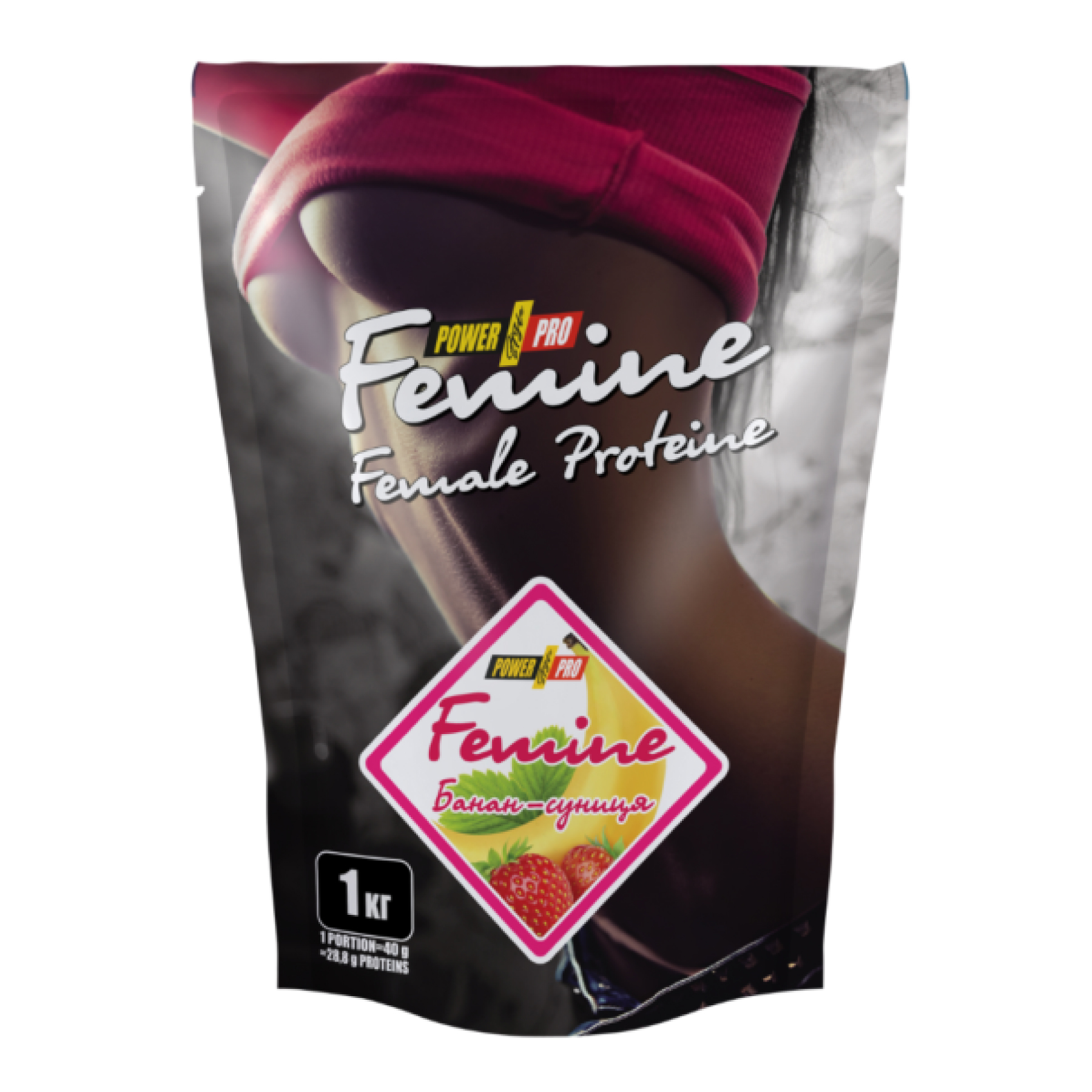 Femine Protein - 1000g Banan-Wild Strawberry (Пошкоджена банка)