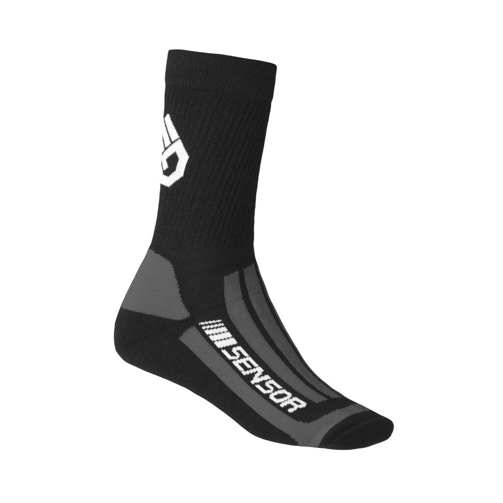 Шкарпетки Sensor Treking Merino black-grey 1065674, SU41TM-black-grey-9-11