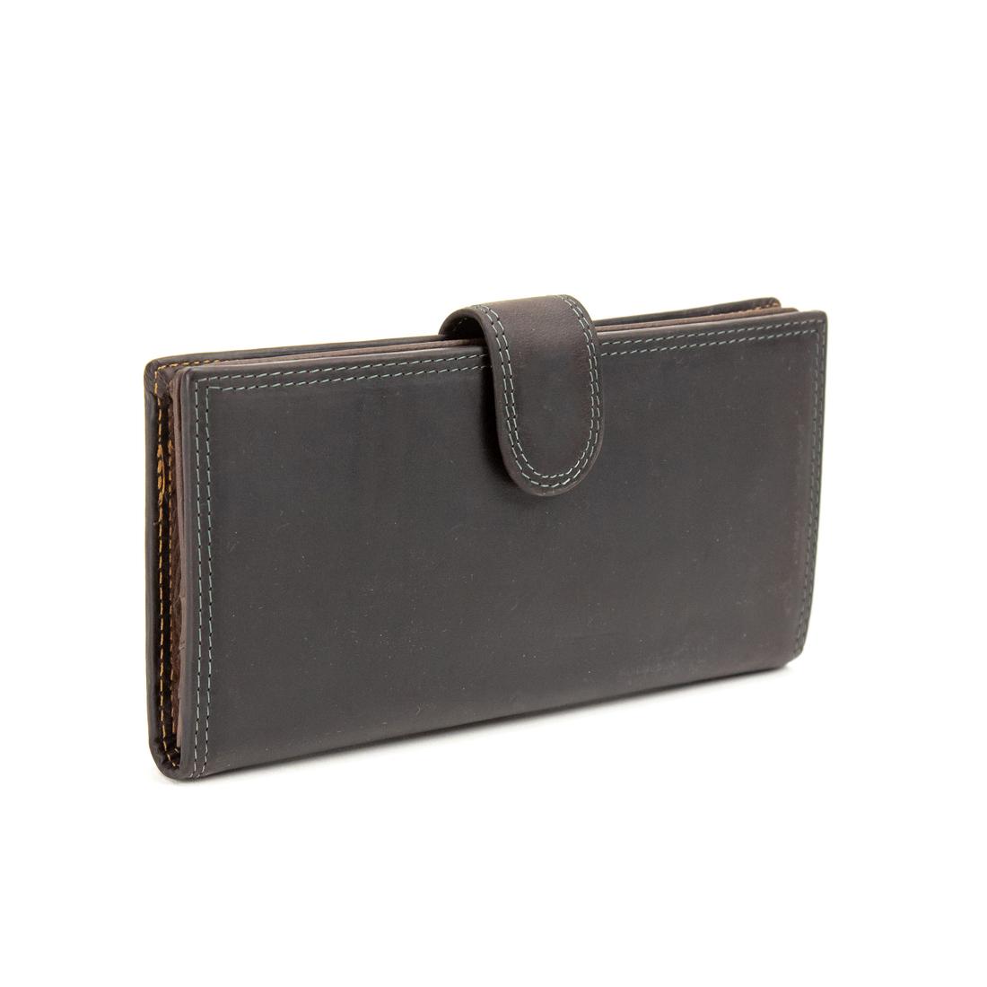 Портмоне вертикальне вінтажне з кнопкою Tiding Bag M39-FA29DB