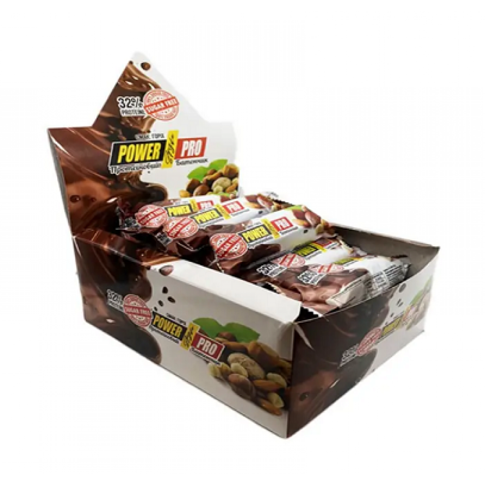 Протеїновий Батончик Nutella 32%, 20x60 г, Горіхи без цукру