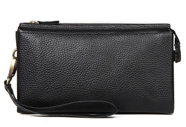 Клатч чоловічий чорний Tiding Bag 8071A