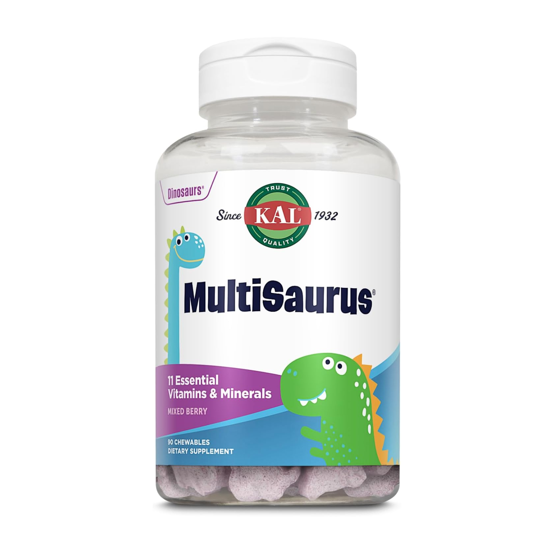 MultiSaurus, 90 жувальних ягідно-виноградно-апельсинових