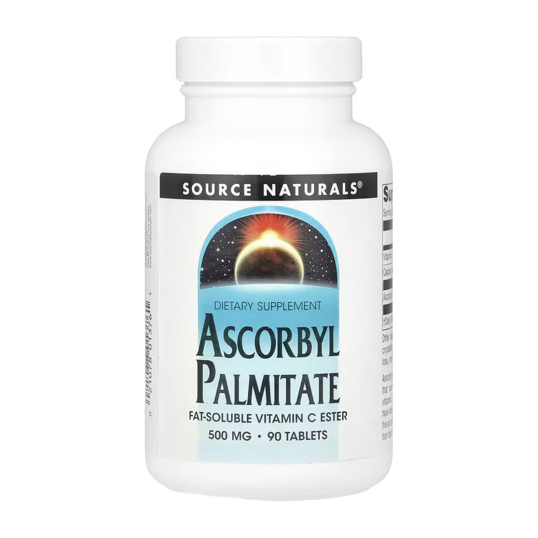 Аскорбіл пальмітат, 500 мг, 90 таблеток, Source Naturals