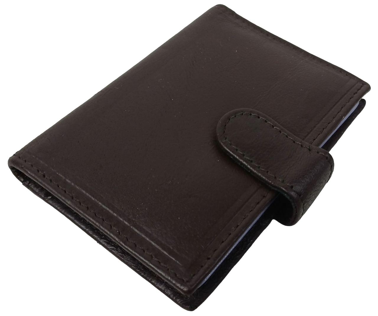 Шкіряний картхолдер, чохол для платіжних карток із захистом RFID Dugros коричневий