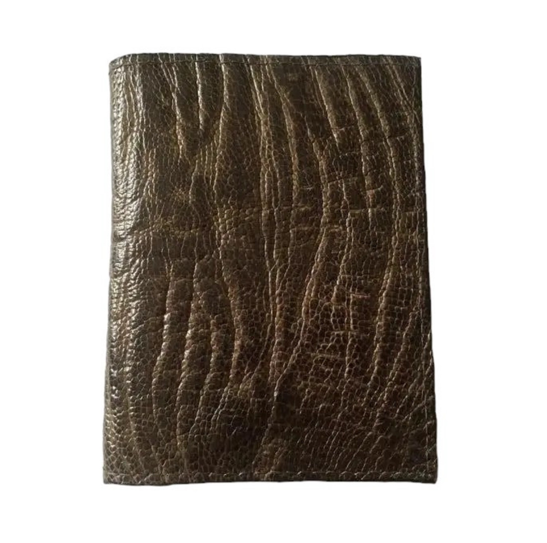 Візитниця зі шкіри страуса Exotic Leather Коричнева (och03)