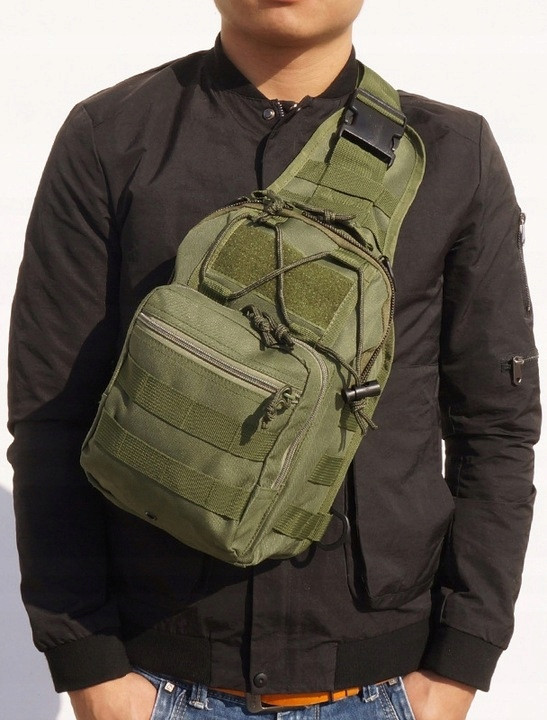 Тактична сумка, слінг, армійський рюкзак через плече Green Tactical