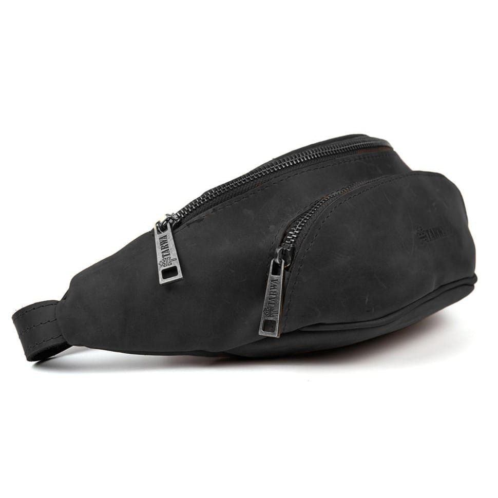 Кожаная бананка с передним карманом RA-30351-3md TARWA