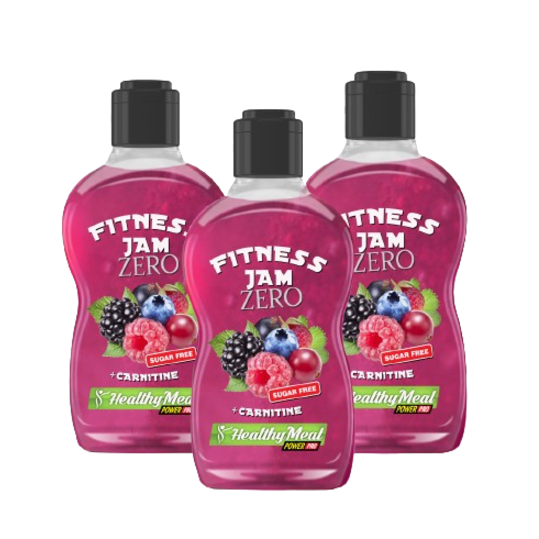 Fitnes Jam без цукру + L-карнітин, 200 г, Лісові ягоди