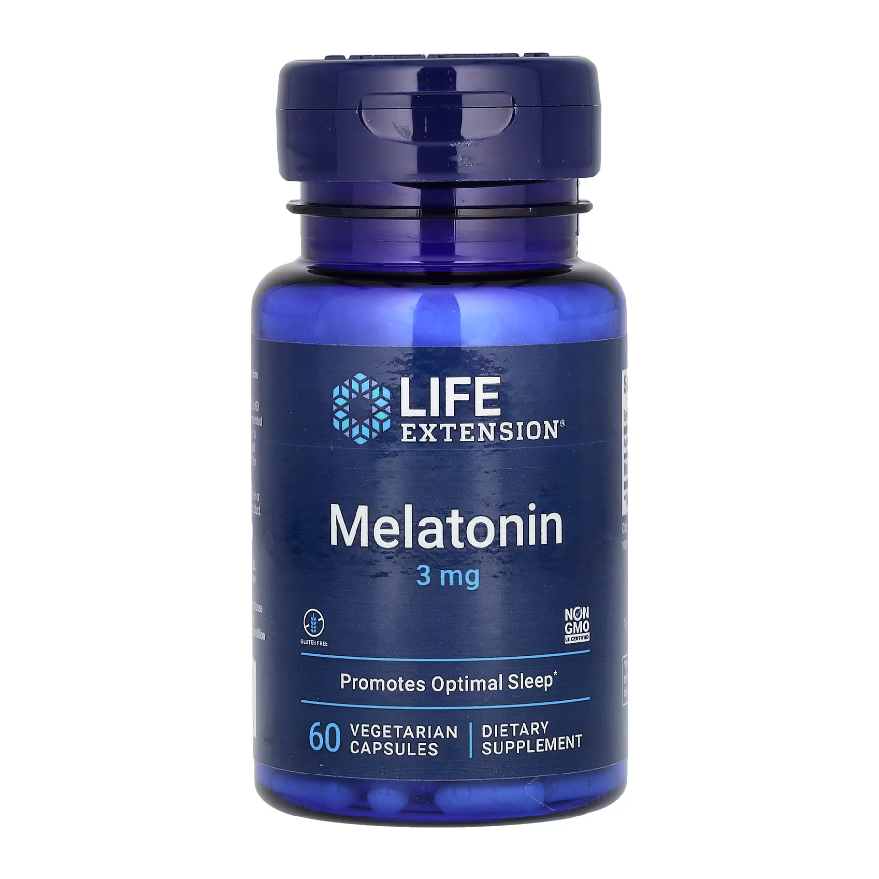 Melatonin 3 mg - 60 vcaps (Пошкоджена банка)