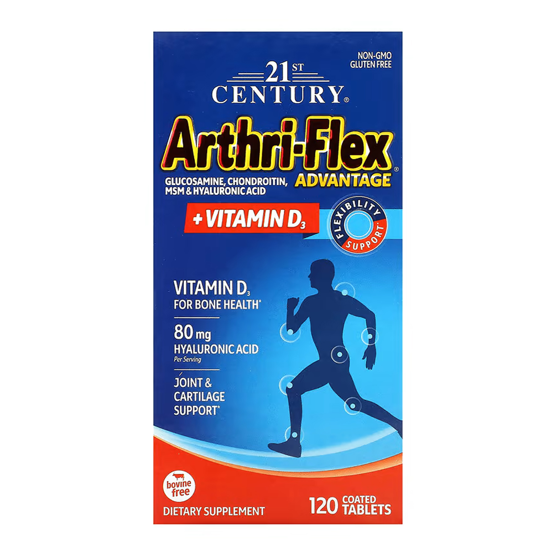 ArthriFlex + Вітамін D3, 120 таблеток, 21st Century
