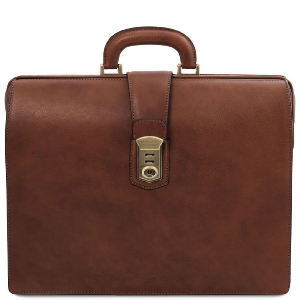 Шкіряний чоловічий портфель саквояж Canova Tuscany TL142352 (коричневий)