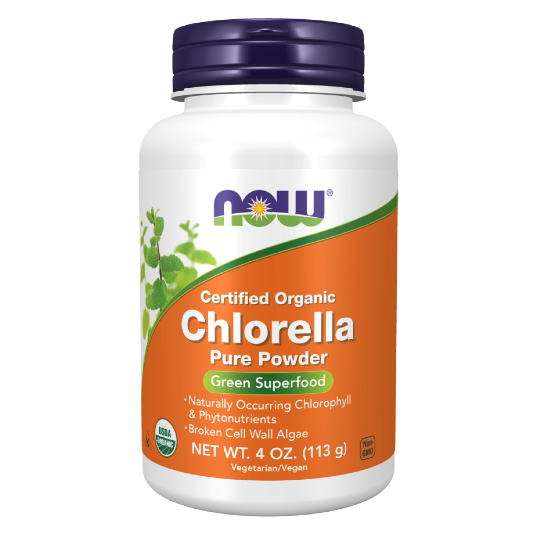 Organic Chlorella Pure Powder - 113g — фото 1