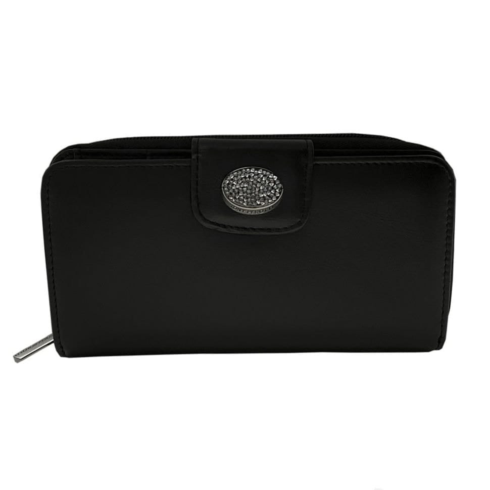 Портмоне шкіряне Swarovski 1655A nero чорний