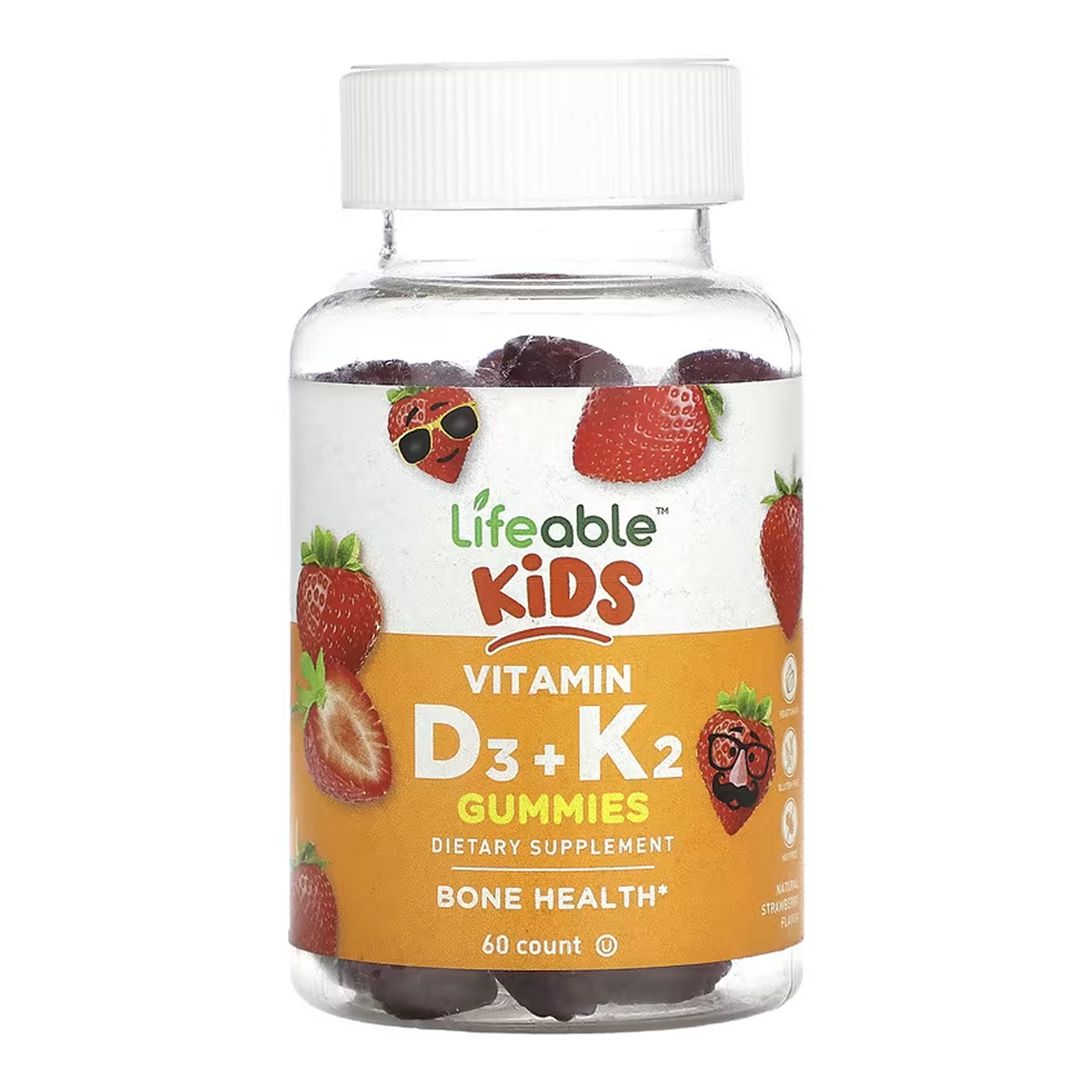 Vitamin D3 + K2 Kids - 60 gummies (Пошкоджена банка)