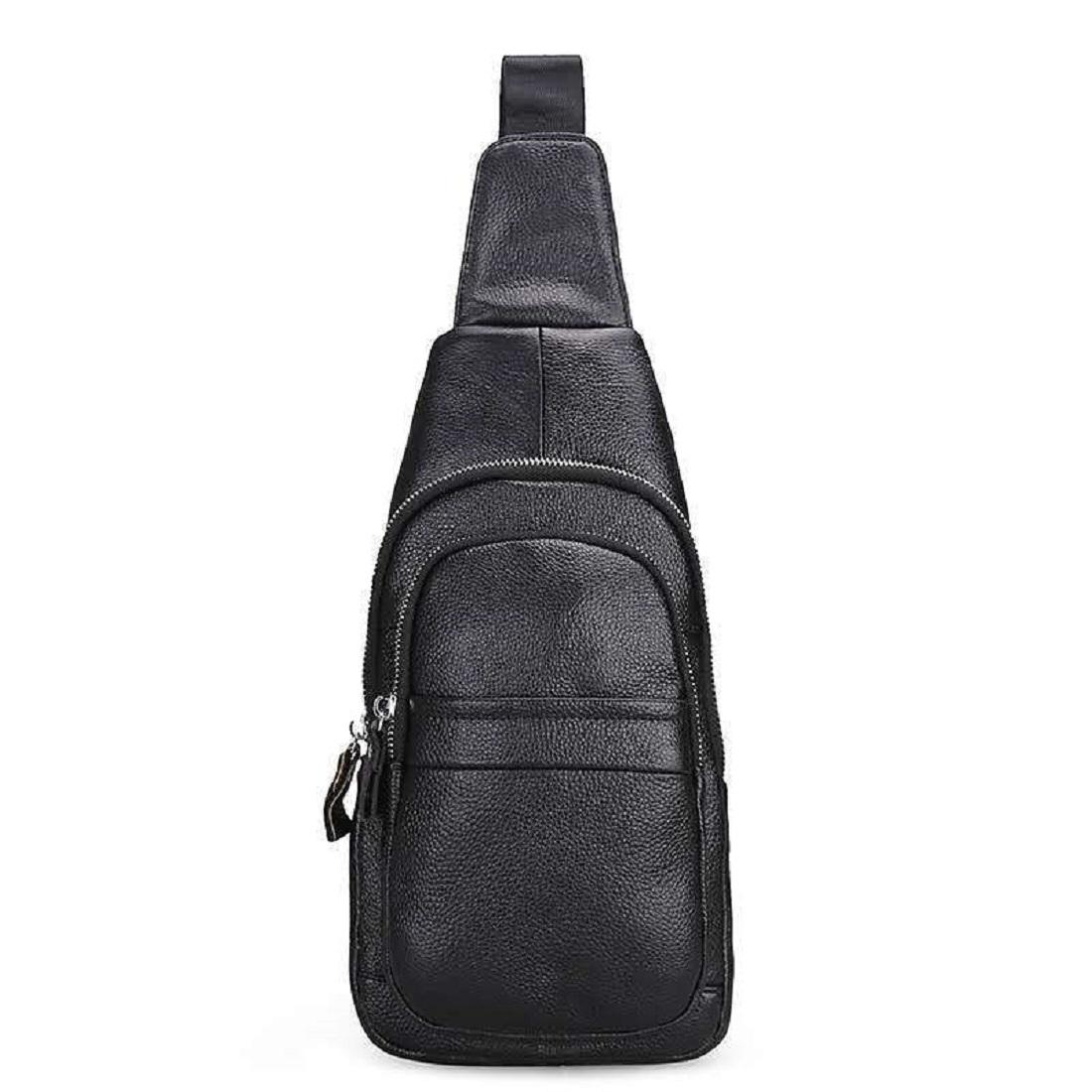 Чоловіча сумка-слінг чорного кольору Tiding Bag FL-A25F-66602A