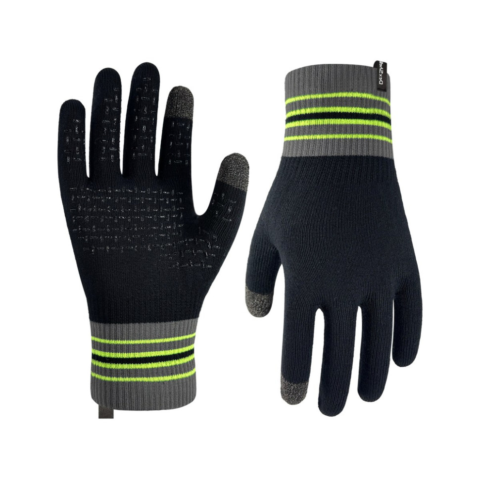 Рукавички водонепроникні Dexshell Ultra Thin Waterproof Running, p-p M, чорно-жовтий