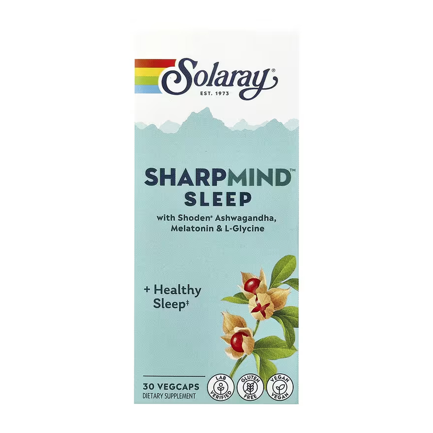 SharpMind Nootropics Sleep, 30 вег. капсул, Solaray