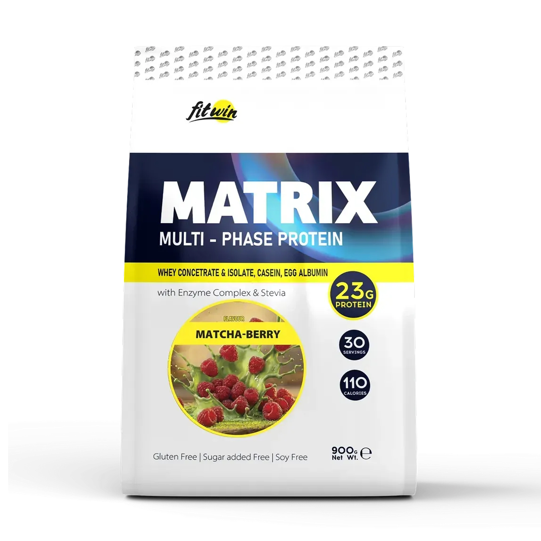 FitWin Matrix, протеїн Matcha-Berry, 900 г