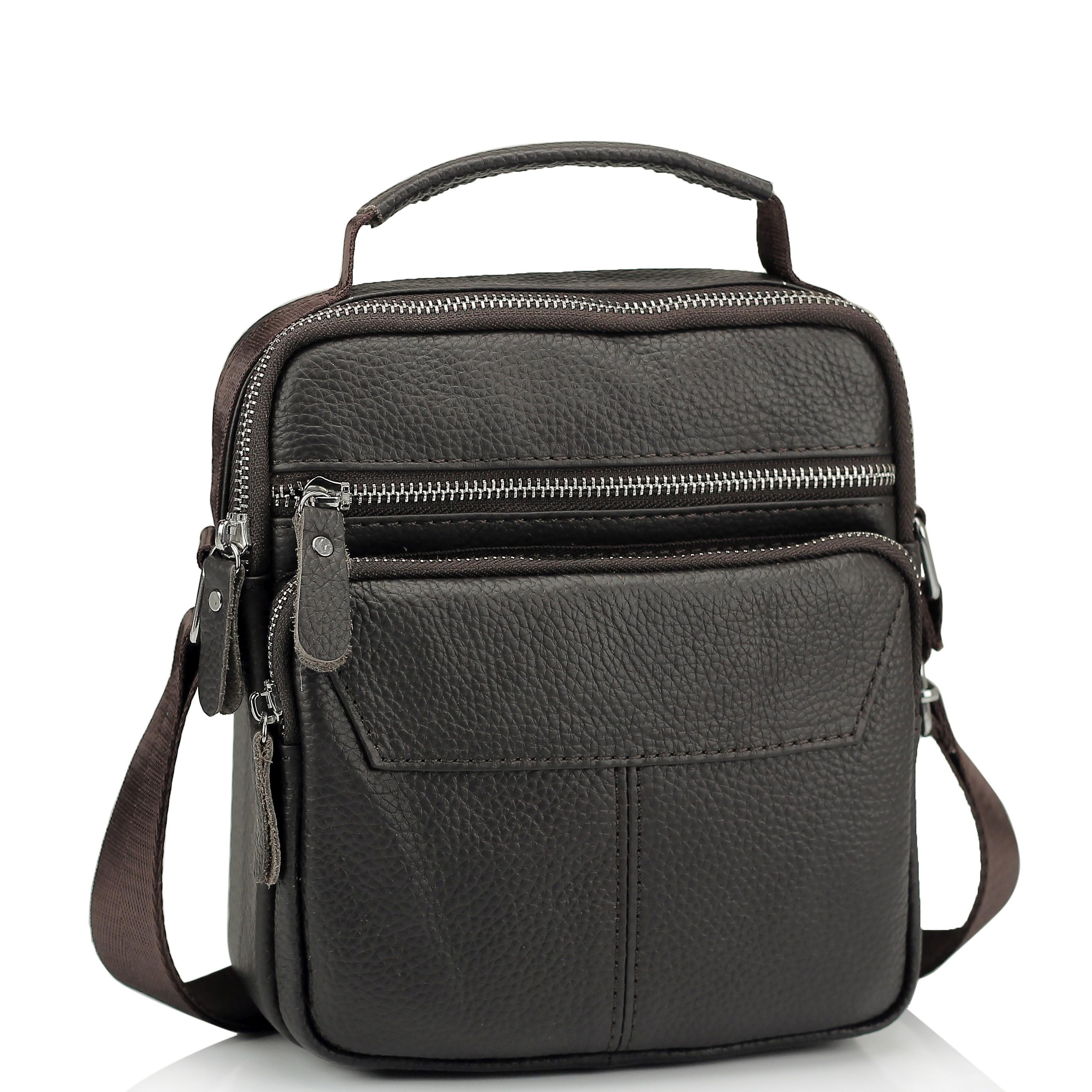 Сумка через плече чоловіча шкіряна Tiding Bag A25F-1436B