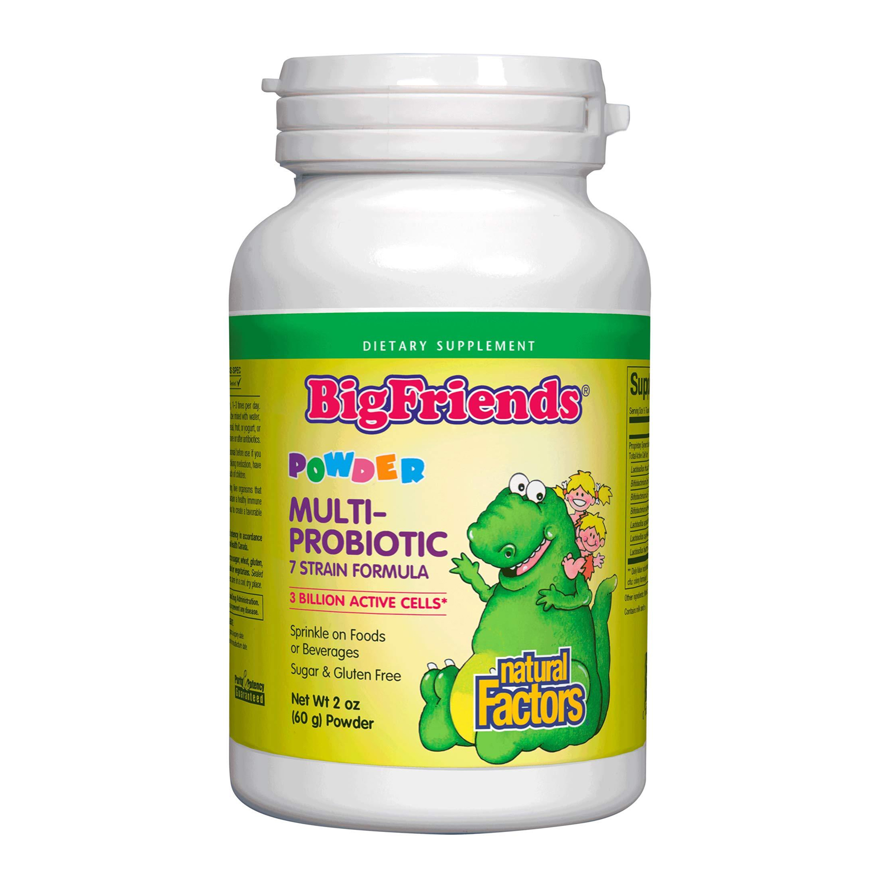 BigFriends Мульті-пробіотик порошок, 3 млрд КОЕ, 60 г, Natural Factors