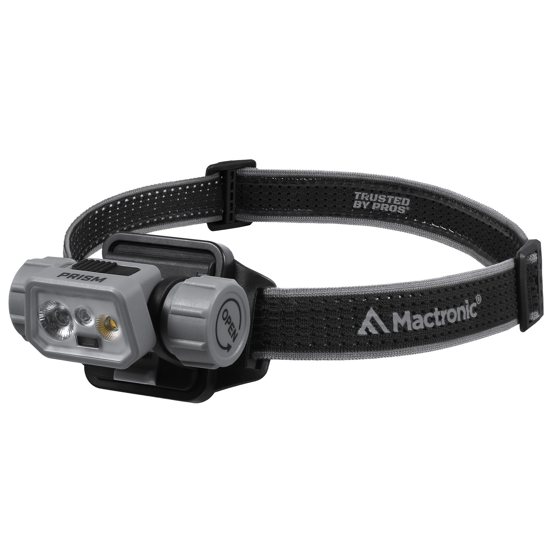 Ліхтар налобний Mactronic Prism (650 Lm) Cool White/RGB LED Recharg Type-C Helmet Kit (THL0141)