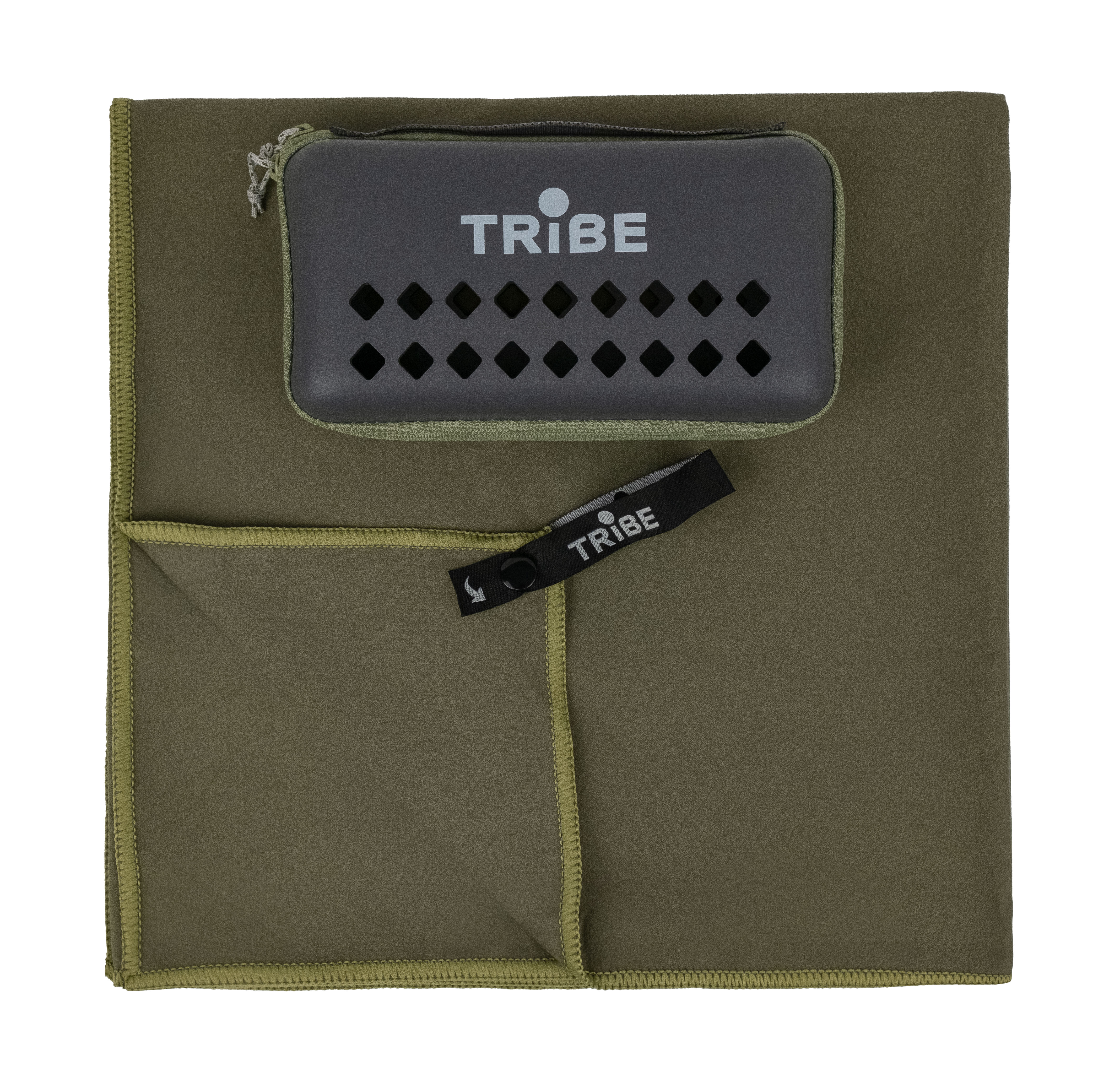 Рушник з мікрофібри Tribe Pocket Towel 50х100 см T-LC-0001-M, army-green — фото 1