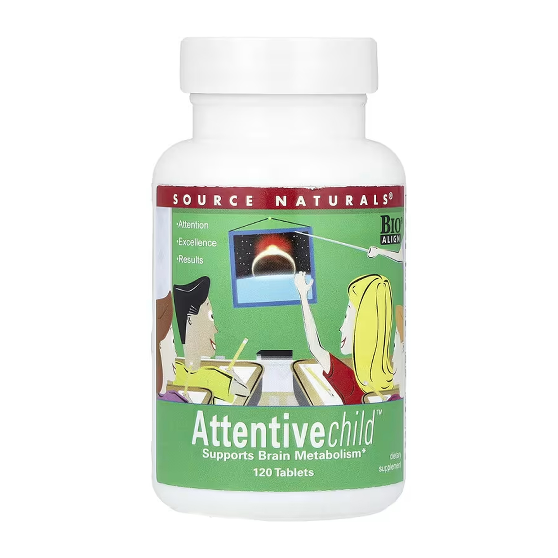 Attentive Child, 120 таблеток, Source Naturals