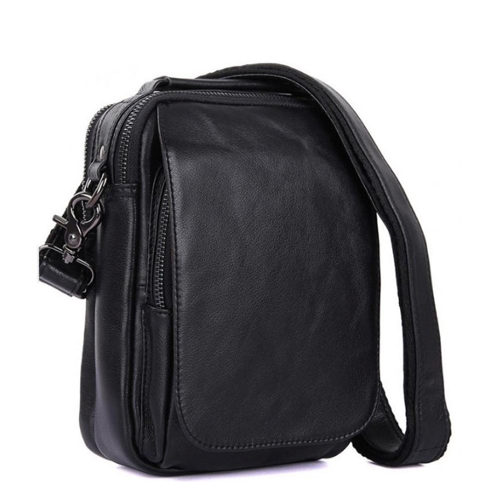 Сумка-барсетка чоловіча шкіряна через плече Tiding Bag 1012A — фото 1