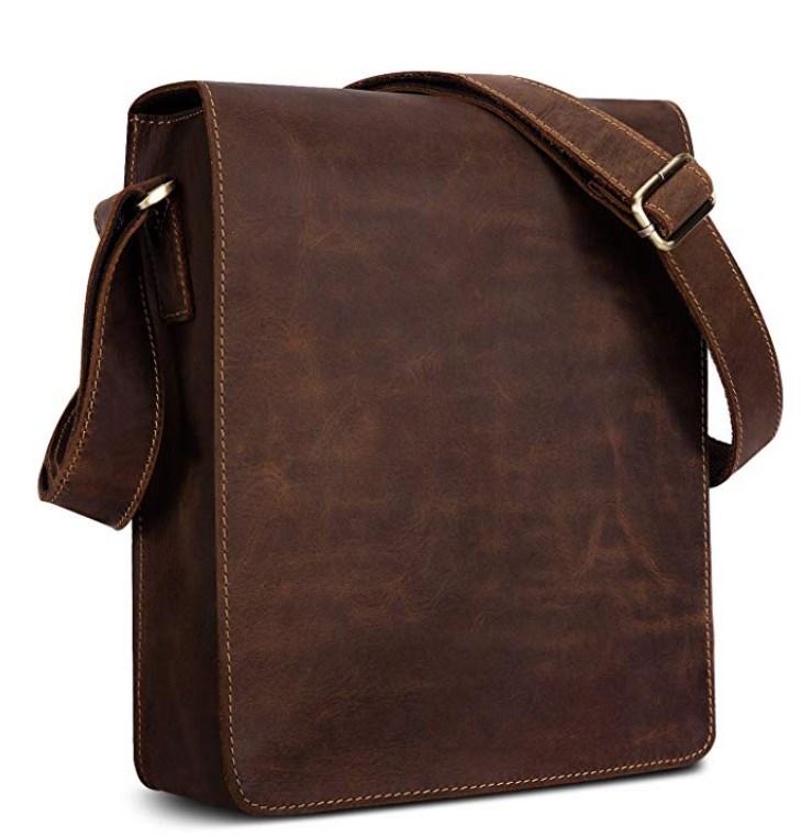 Сумка-планшет чоловіча каркасна шкіряна Tiding Bag t0034 — фото 1