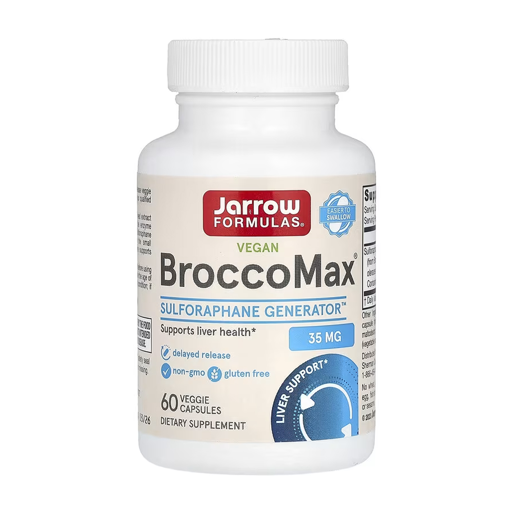 BroccoMax, 17.5 мг, 60 вег. капсул, Jarrow Formulas