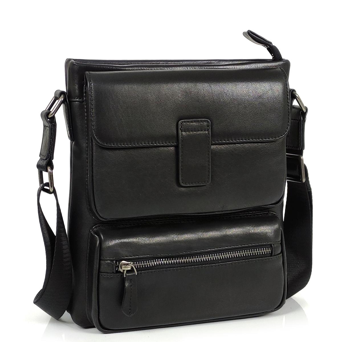 Месенджер класичний чорний Tiding Bag S-SM8-20210A — фото 1