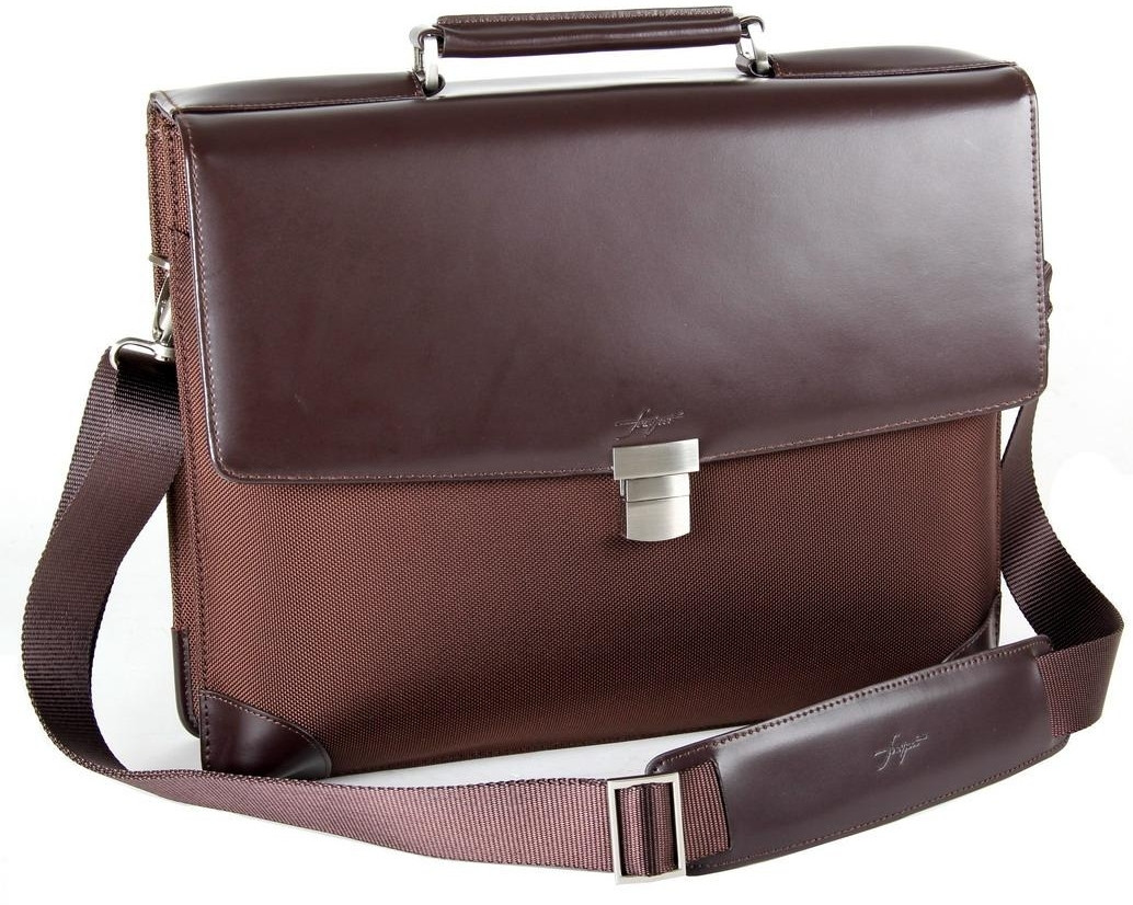 Класичний діловий портфель Fouquet NBC-1002M коричневий