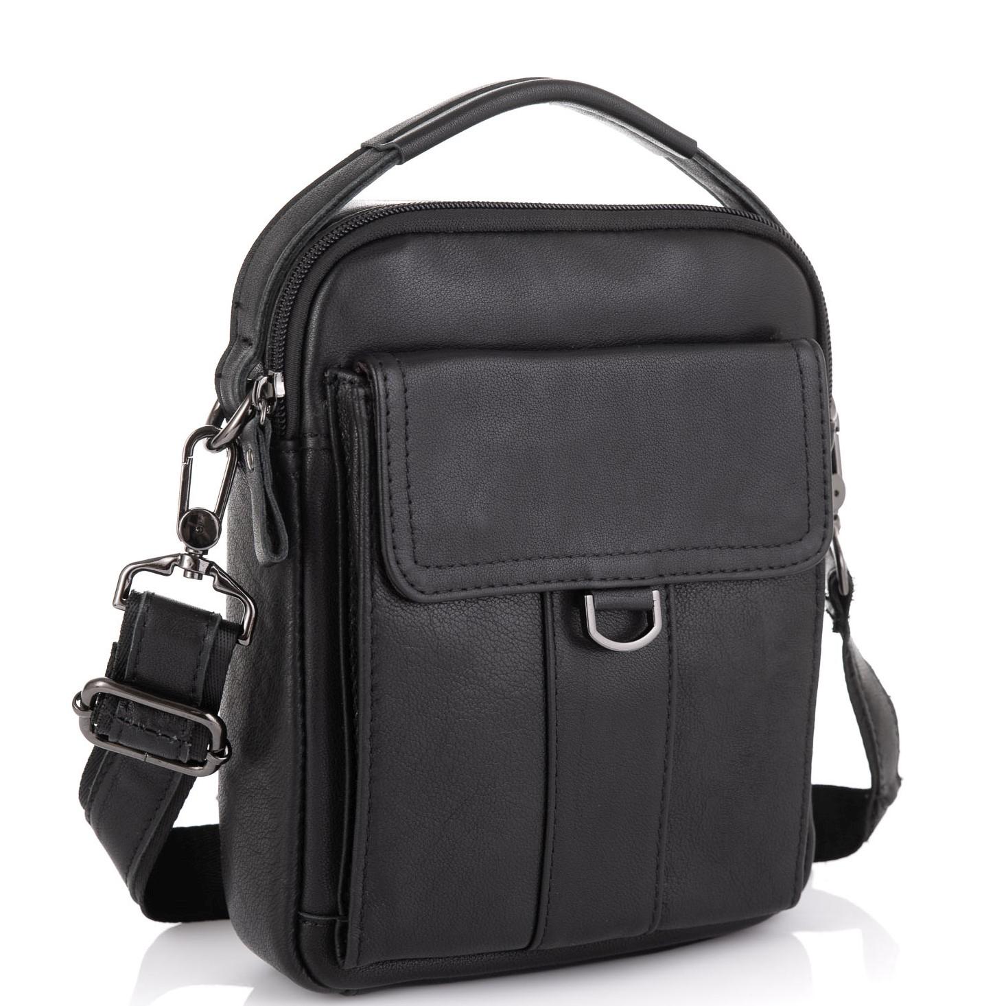 Невелика чоловіча шкіряна сумка через плече Tiding Bag N2-8013A — фото 1