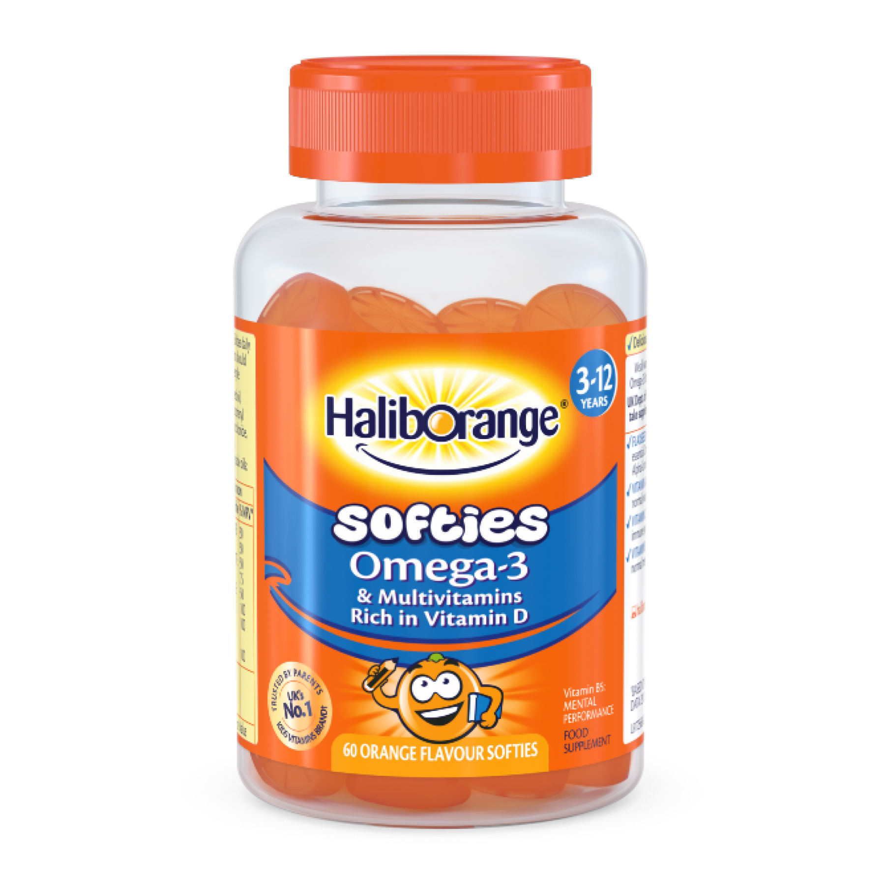Softies Omega-3 & Multivitamin - 60 softgels Orange — фото 1